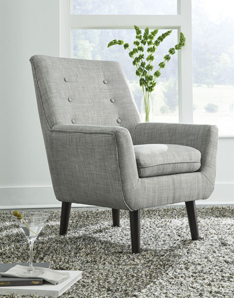 Furniture Staging Denver | Zossen Accent Chair Gray - The Furniture ...
