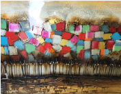 Urban Mosaic Canvas Wall Art